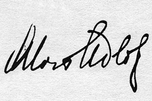 Adlofův podpis